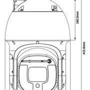 HM-CWI4GMA  400萬畫素40倍快速球型網路攝影機